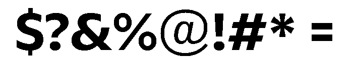 ReallySansSmall Bold Font OTHER CHARS