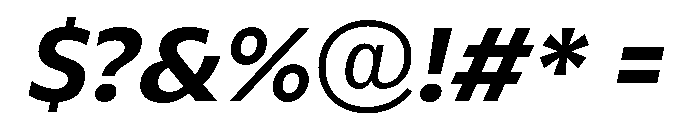 ReallySansSmall BoldItalic Font OTHER CHARS
