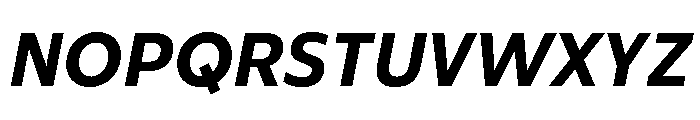 ReallySansSmall BoldItalic Font UPPERCASE