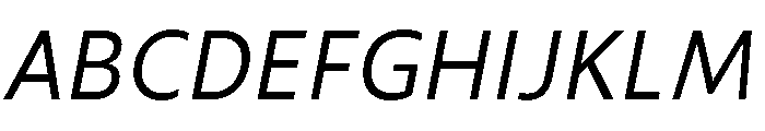 ReallySansSmall Italic Font UPPERCASE