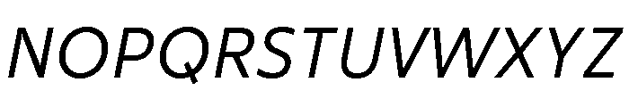 ReallySansSmall Italic Font UPPERCASE