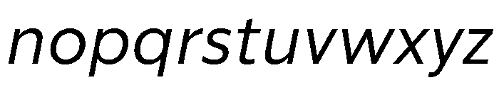 ReallySansSmall Italic Font LOWERCASE