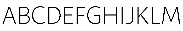ReallySansSmall Light Font UPPERCASE