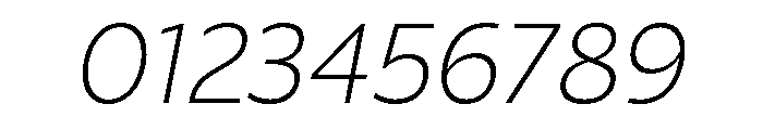 ReallySansSmall LightItalic Font OTHER CHARS