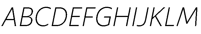 ReallySansSmall LightItalic Font UPPERCASE