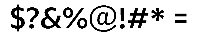 ReallySansSmall Semibold Font OTHER CHARS