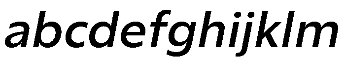 ReallySansSmall SemiboldItalic FONT