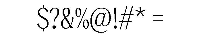 Reckless TRIAL CondensedMLight Instance Font OTHER CHARS