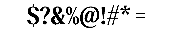 Reckless TRIAL CondensedMSemiBold Instance Font OTHER CHARS