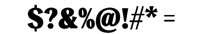 Reckless TRIAL CondensedSHeavy Instance Font OTHER CHARS