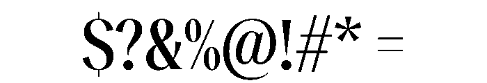 Reckless TRIAL CondensedXLMedium Instance Font OTHER CHARS