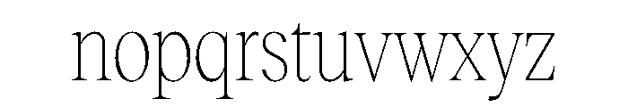 Reckless TRIAL CondensedXLThin Instance Font LOWERCASE