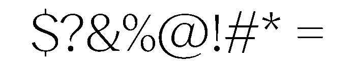 Reckless TRIAL WideMLight Instance Font OTHER CHARS