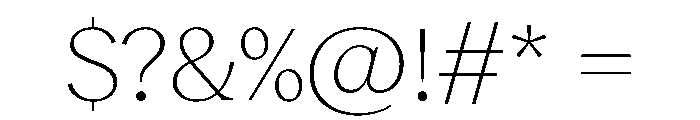 Reckless TRIAL WideMThin Instance Font OTHER CHARS