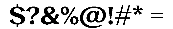 Reckless TRIAL WideSBold Instance Font OTHER CHARS