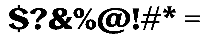 Reckless TRIAL WideSHeavy Instance Font OTHER CHARS
