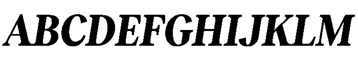 RecklessItalic TRIAL CondensedMBoldItalic Instance Font UPPERCASE
