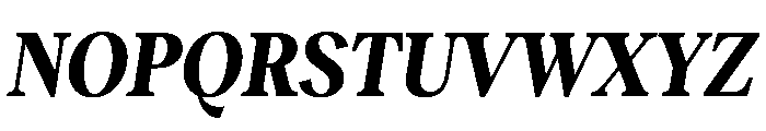 RecklessItalic TRIAL CondensedMBoldItalic Instance Font UPPERCASE