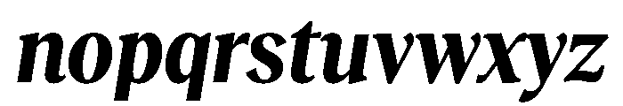 RecklessItalic TRIAL CondensedMBoldItalic Instance Font LOWERCASE