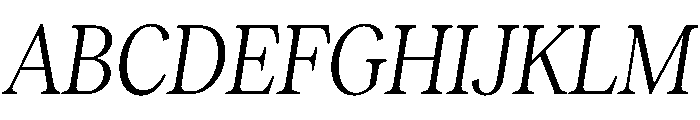 RecklessItalic TRIAL CondensedMBookItalic Instance Font UPPERCASE