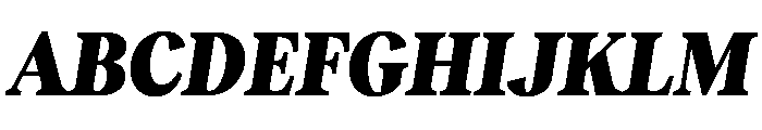 RecklessItalic TRIAL CondensedMHeavyItalic Instance Font UPPERCASE