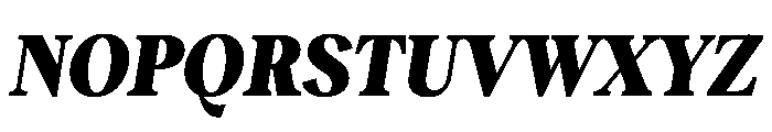 RecklessItalic TRIAL CondensedMHeavyItalic Instance Font UPPERCASE