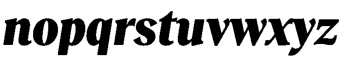 RecklessItalic TRIAL CondensedMHeavyItalic Instance Font LOWERCASE