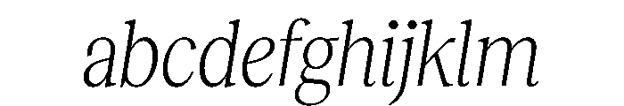 RecklessItalic TRIAL CondensedMLightItalic Instance FONT