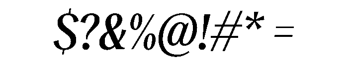 RecklessItalic TRIAL CondensedMMediumItalic Instance Font OTHER CHARS