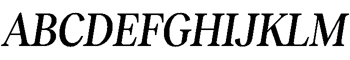 RecklessItalic TRIAL CondensedMMediumItalic Instance Font UPPERCASE