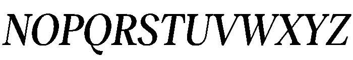 RecklessItalic TRIAL CondensedMMediumItalic Instance Font UPPERCASE