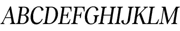 RecklessItalic TRIAL CondensedMRegularItalic Instance Font UPPERCASE