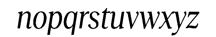 RecklessItalic TRIAL CondensedMRegularItalic Instance Font LOWERCASE