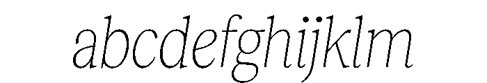 RecklessItalic TRIAL CondensedMThinItalic Instance FONT