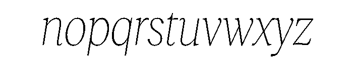 RecklessItalic TRIAL CondensedMThinItalic Instance Font LOWERCASE