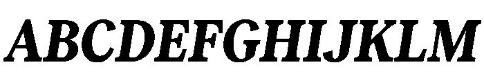 RecklessItalic TRIAL CondensedSBoldItalic Instance Font UPPERCASE