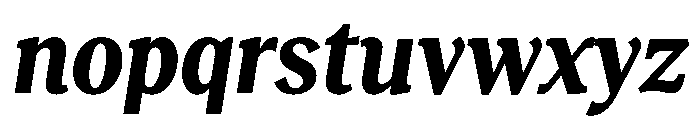 RecklessItalic TRIAL CondensedSBoldItalic Instance Font LOWERCASE