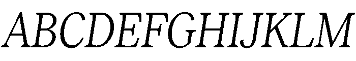 RecklessItalic TRIAL CondensedSBookItalic Instance Font UPPERCASE