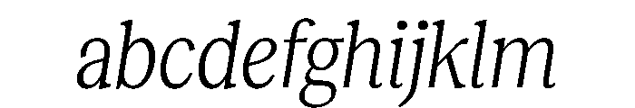RecklessItalic TRIAL CondensedSBookItalic Instance FONT