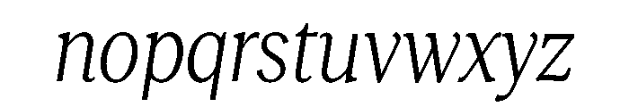 RecklessItalic TRIAL CondensedSBookItalic Instance Font LOWERCASE