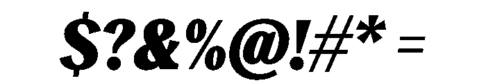 RecklessItalic TRIAL CondensedSHeavyItalic Instance Font OTHER CHARS