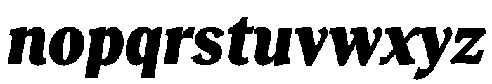 RecklessItalic TRIAL CondensedSHeavyItalic Instance Font LOWERCASE
