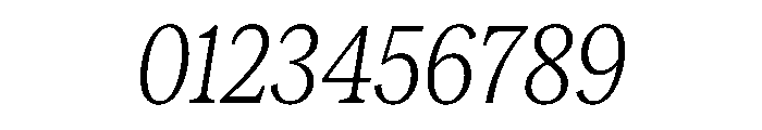 RecklessItalic TRIAL CondensedSLightItalic Instance Font OTHER CHARS