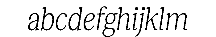 RecklessItalic TRIAL CondensedSLightItalic Instance FONT