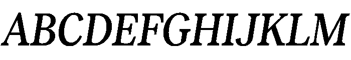 RecklessItalic TRIAL CondensedSMediumItalic Instance Font UPPERCASE