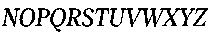 RecklessItalic TRIAL CondensedSMediumItalic Instance Font UPPERCASE