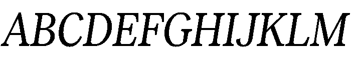 RecklessItalic TRIAL CondensedSRegularItalic Instance Font UPPERCASE
