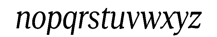 RecklessItalic TRIAL CondensedSRegularItalic Instance Font LOWERCASE