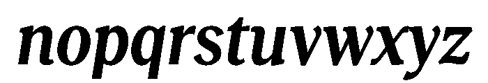 RecklessItalic TRIAL CondensedSSemiBoldItalic Instance Font LOWERCASE