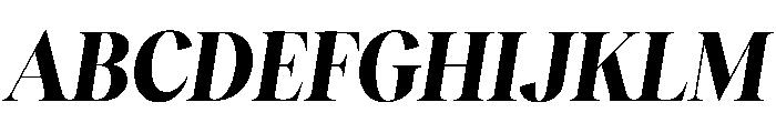 RecklessItalic TRIAL CondensedXLBoldItalic Instance Font UPPERCASE